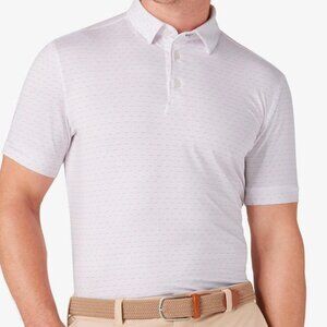 New: Mizzen + Main Versa Performance Polo - Pink Triple Dot (XL)